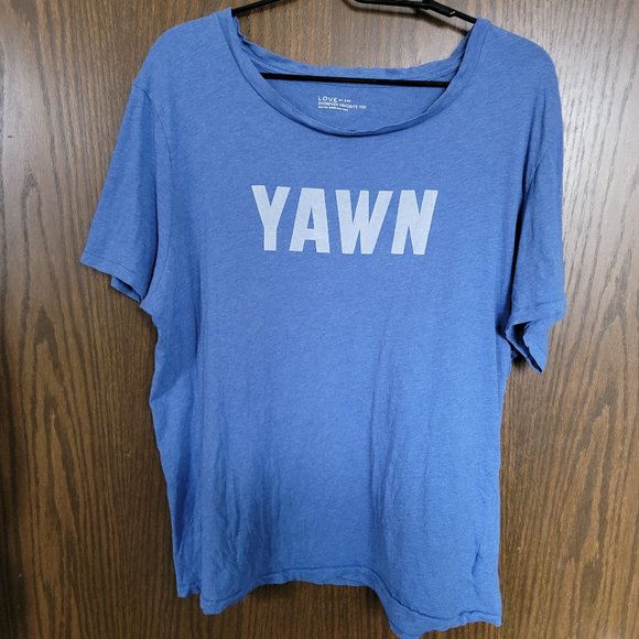 Gap Yawn Relaxed Fit Blue Sleep Shirt 